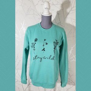 Pacific & Co Mint Green Graphic Print Sweatshirt
